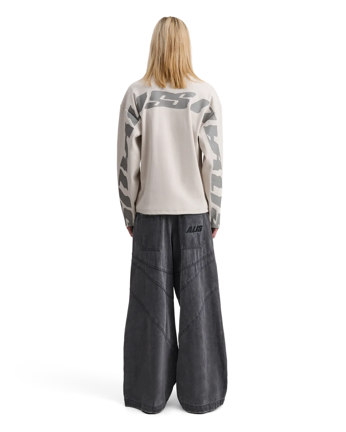 Alis Joshua langærmet t-shirt offwhite rib