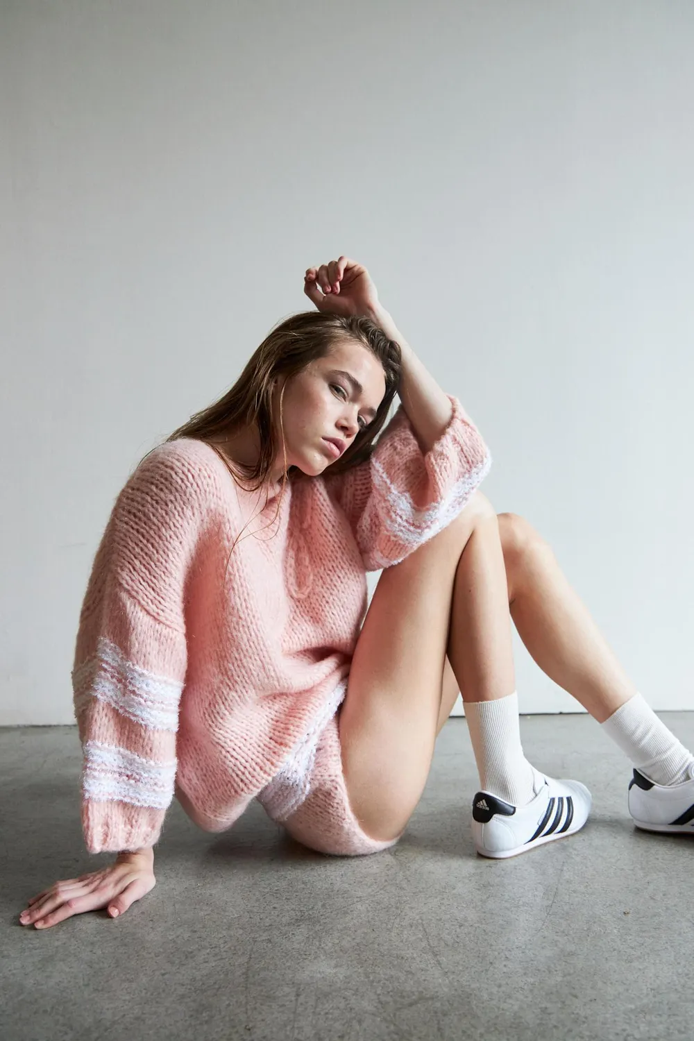 DAWNXDARE ELVINA Sport striktrøje baby pink