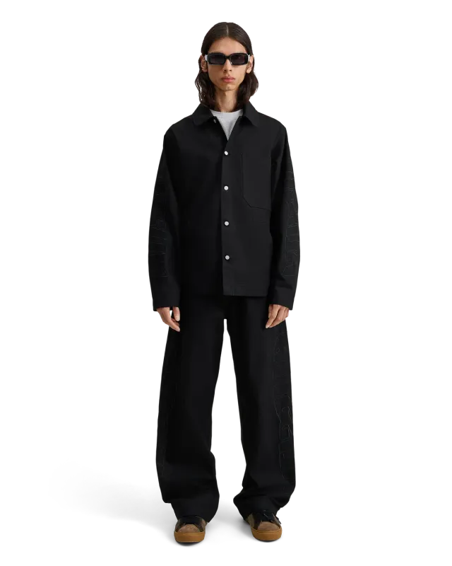 Alis Bam wide fit jeans Solid Black bomuld