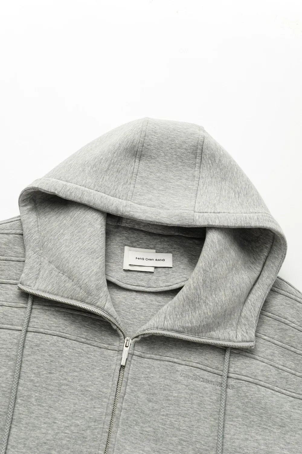 Feng Chen Wang White Seaming hoodie hvid unisex