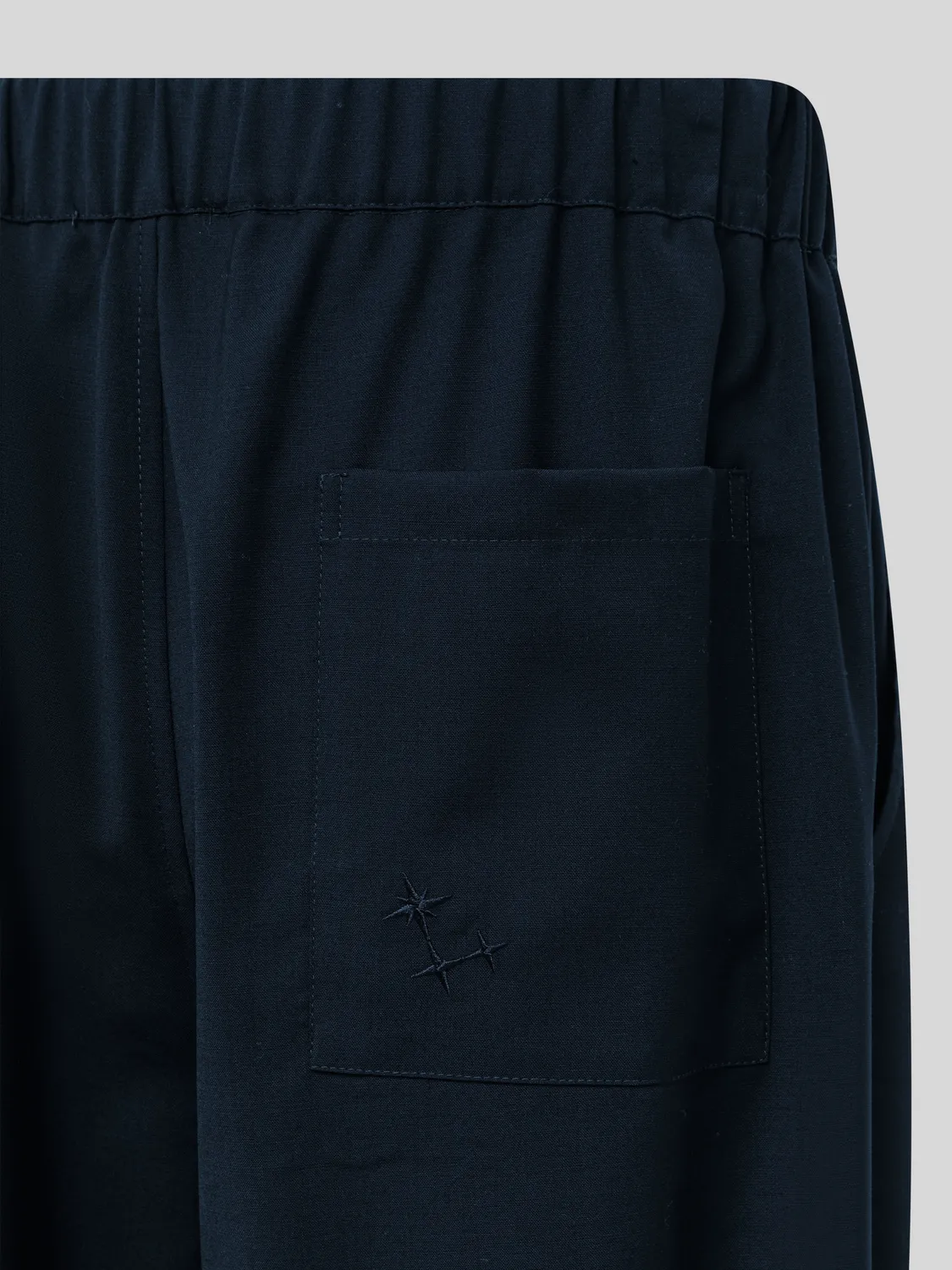 Laneus bukser tapered uld navy