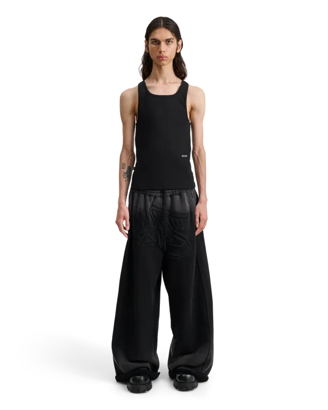 Alis Mikheil sweatpants faded black vide bomuld