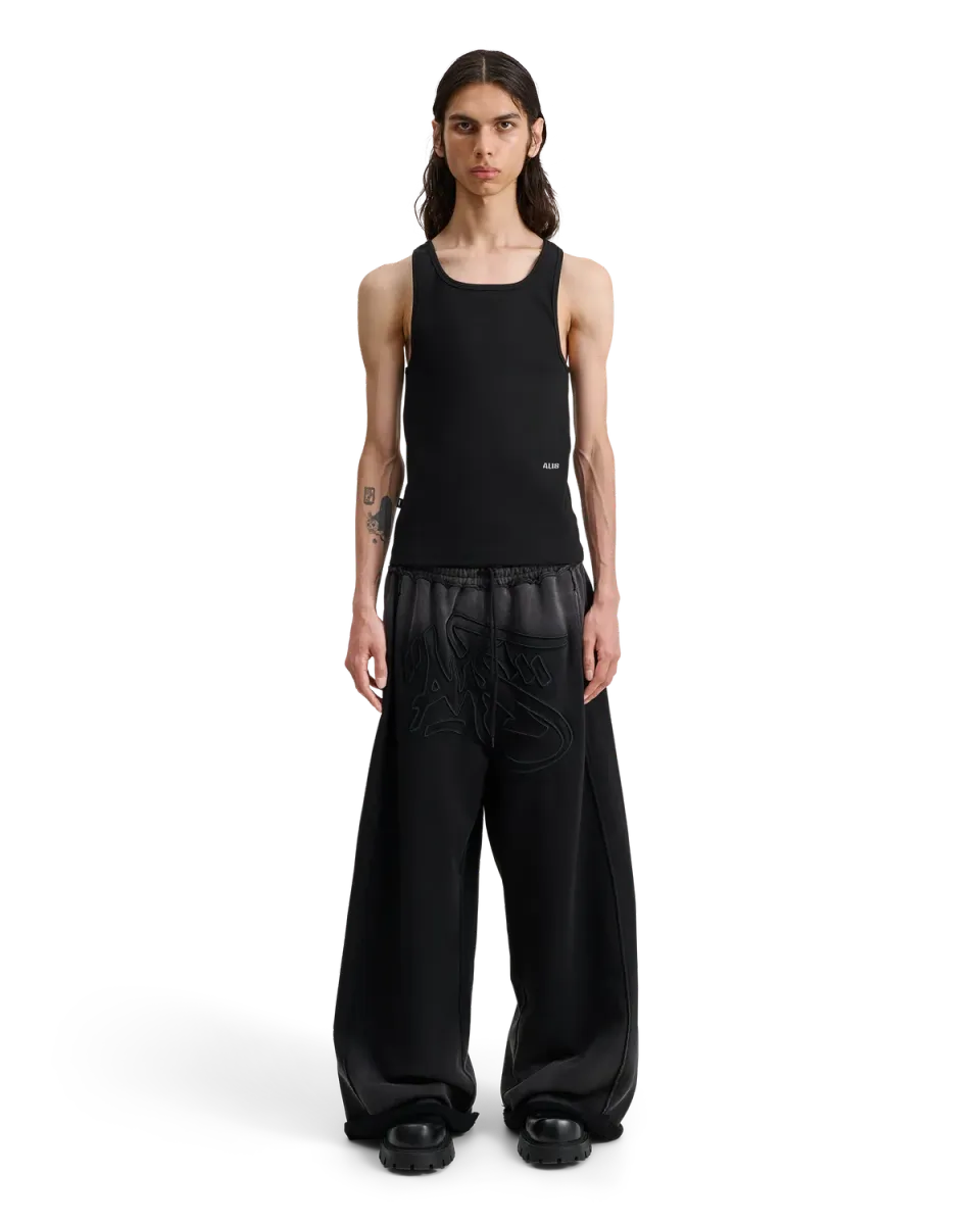 Alis Mikheil sweatpants faded black vide bomuld