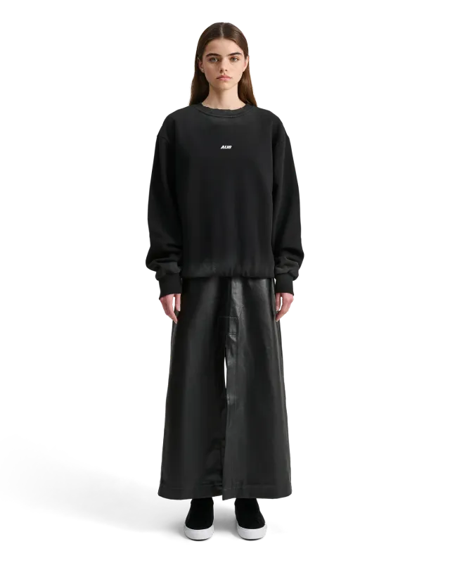 Alis Greco sweatshirt faded black bomuld