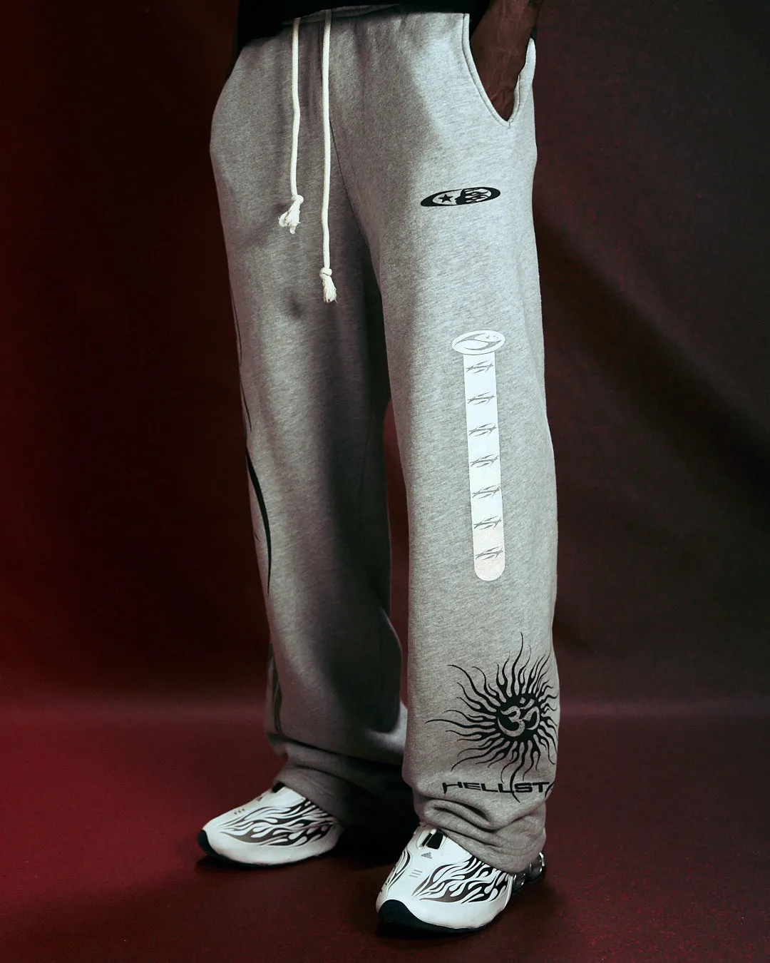 Hellstar Sunrise HSAD2SW01 joggingbukser grå fleece