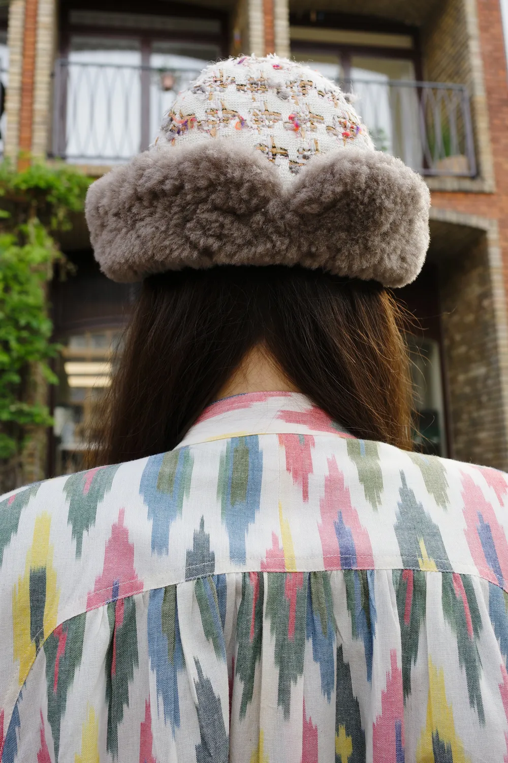 Caro Editions Garden Hat bøllehat fake fur tweed