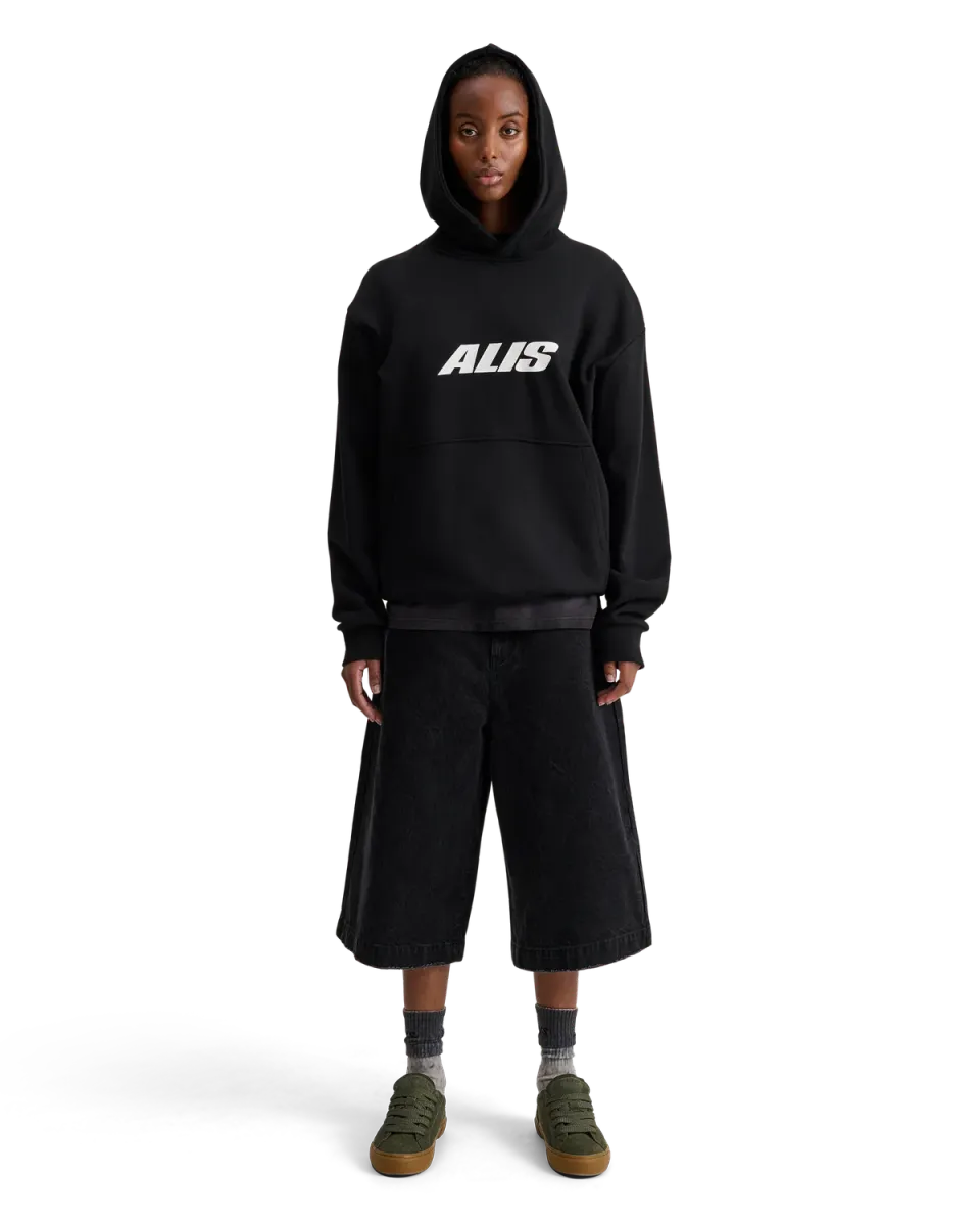 Alis Aori hoodie sort bomuld oversize XS-XXL