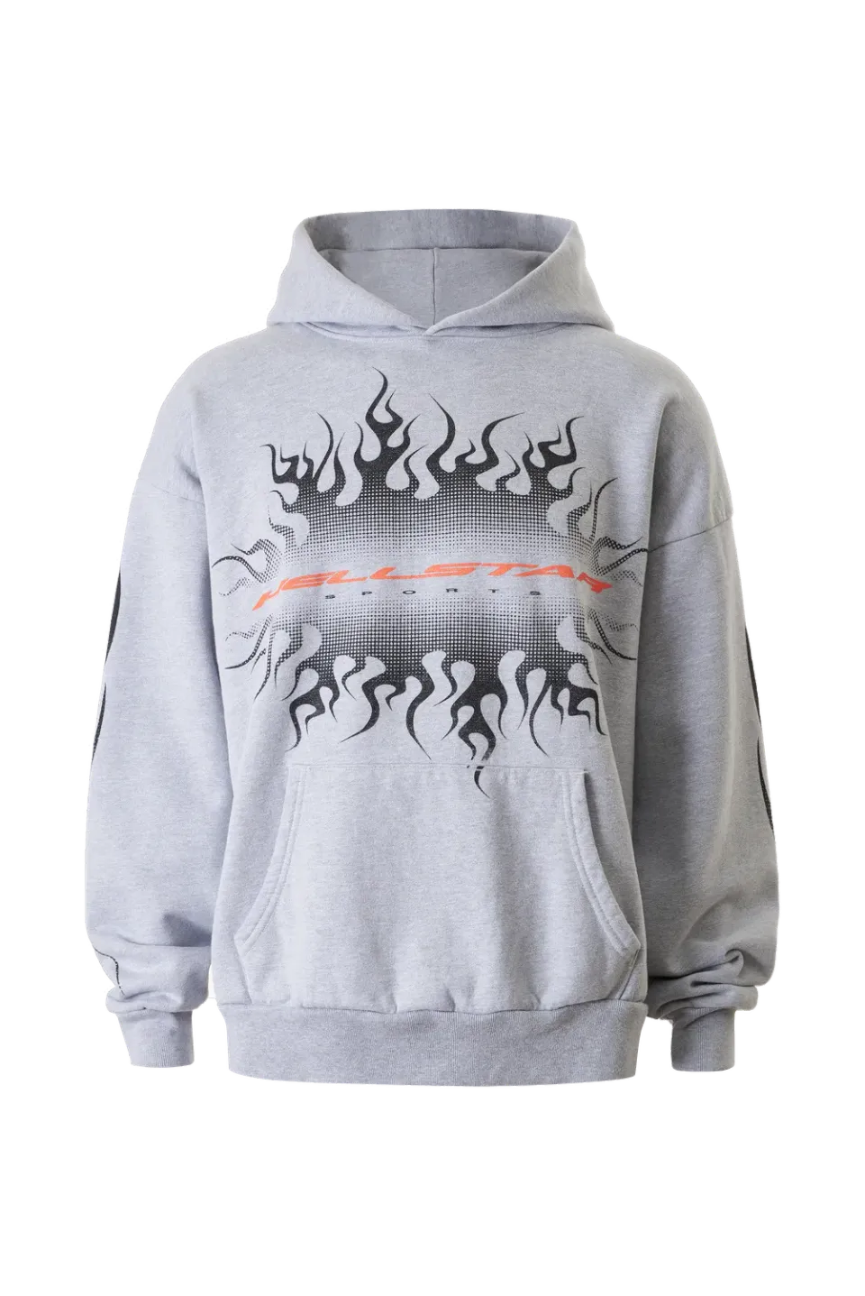 Hellstar Gradient Flame HSSP01HO3 hoodie grå