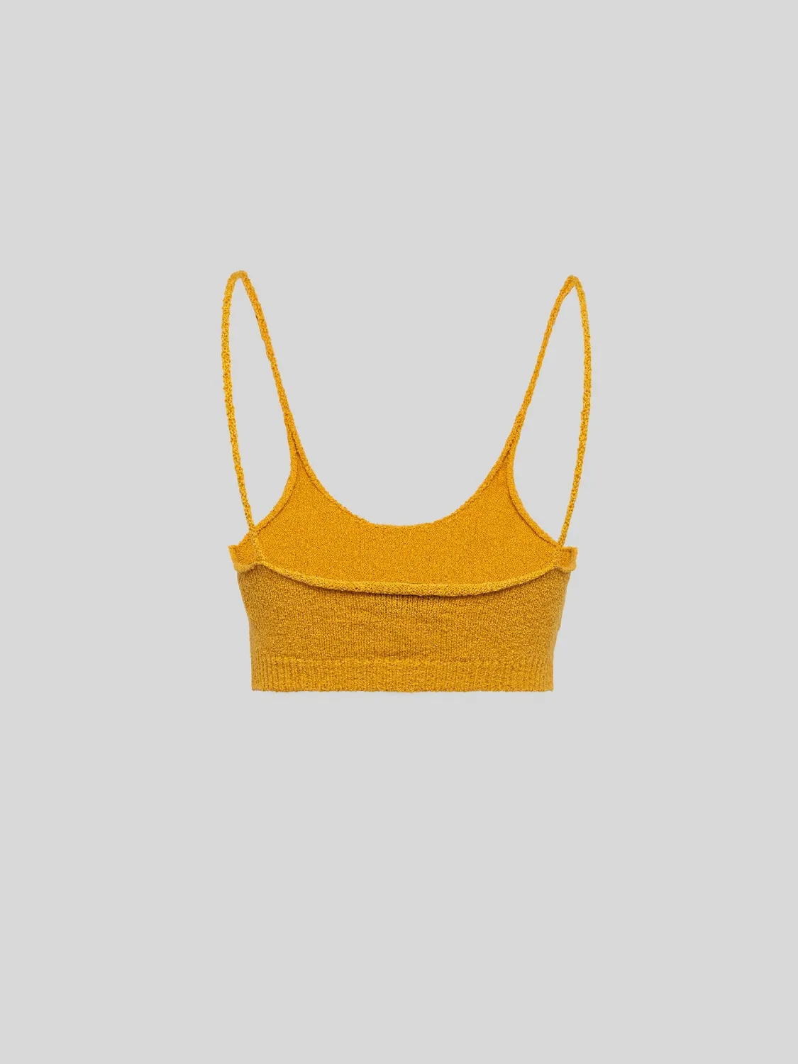 Laneus Knitted Top top dame safran tætsiddende