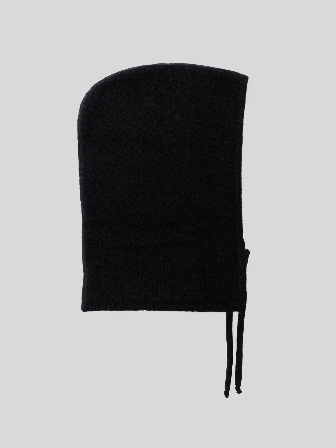 Laneus cashmere balaclava sort silke