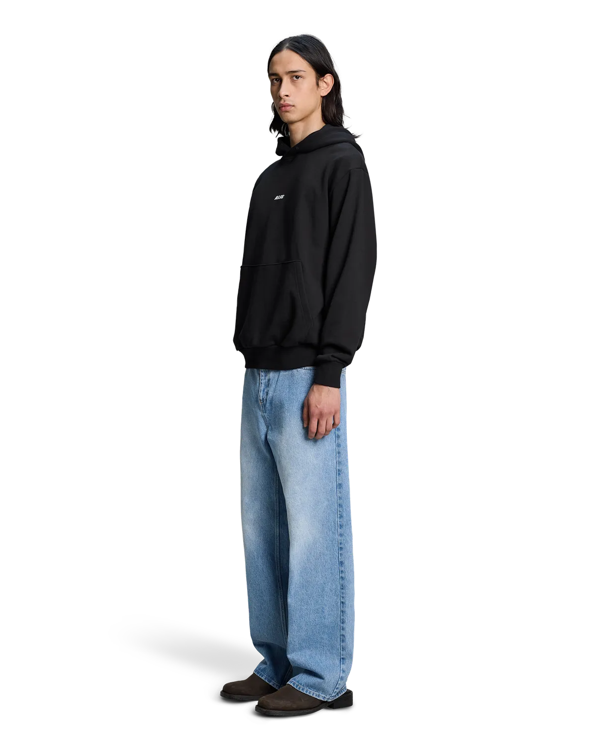 Alis Aori hættetrøje Solid Black oversized