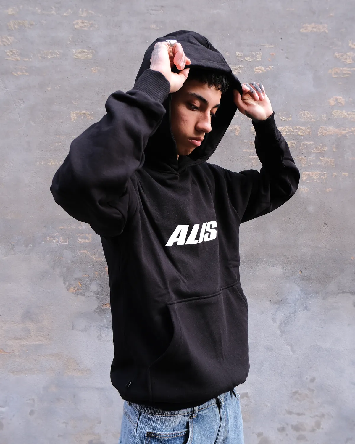 Alis Aori hoodie sort bomuld oversize