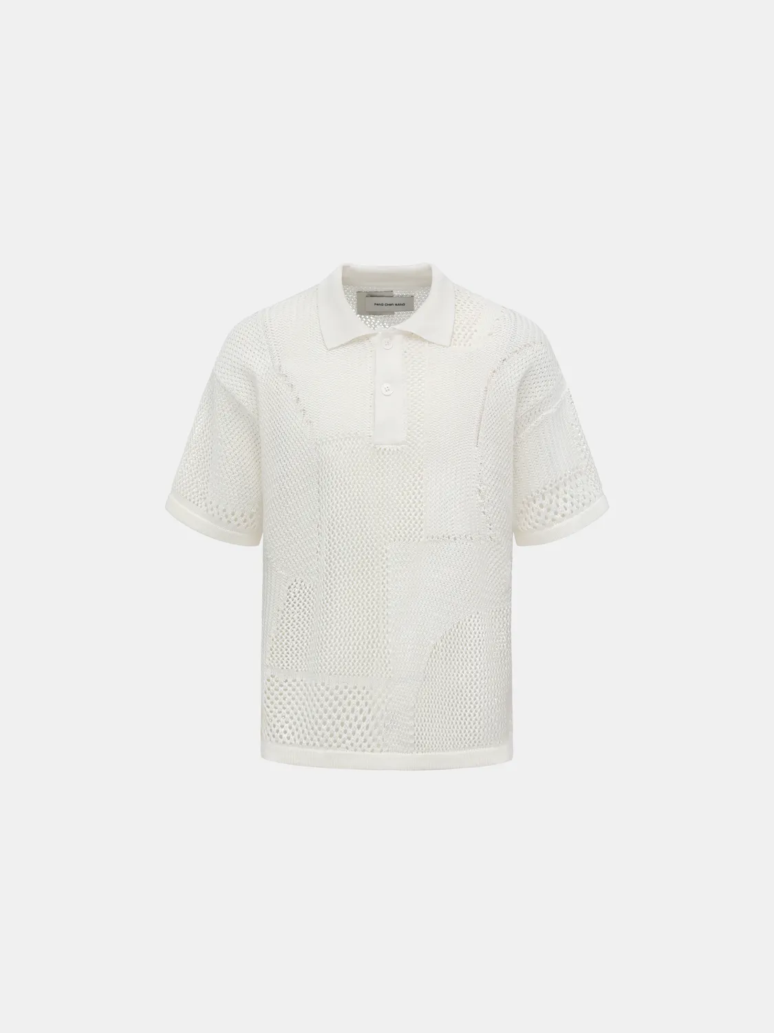 Feng Chen Wang Knit Polo hvid strik S-M-L