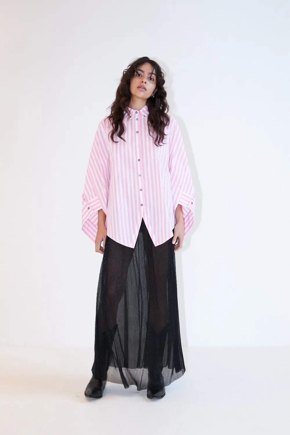 DAWNXDARE Vida skjorte 220 very pink stribet