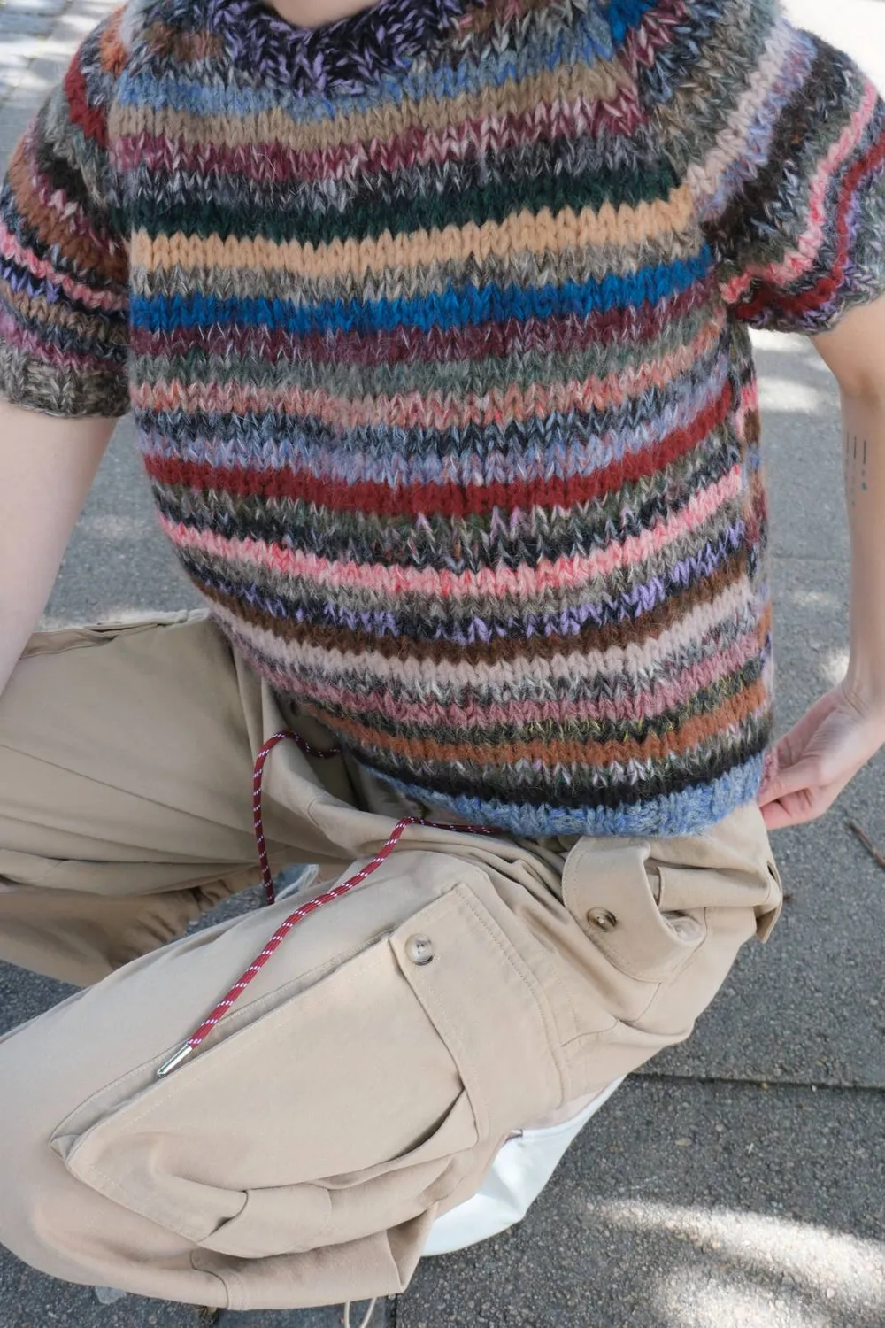 DAWNXDARE Estelle DS top 990 Dark Multi mohair