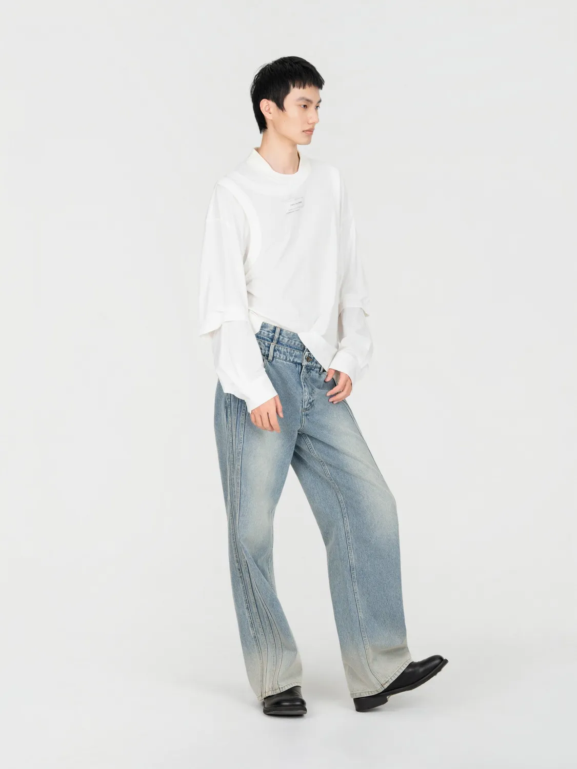 Feng Chen Wang 2 in 1 Long Sleeve t-shirt lagdelt
