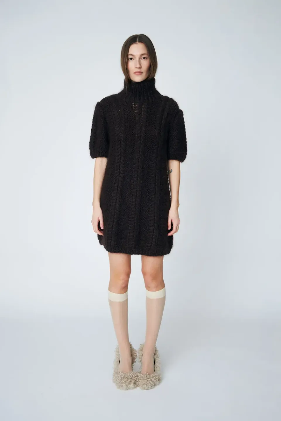 DAWN x DARE Smilla 855 Soil kjole strik mohair