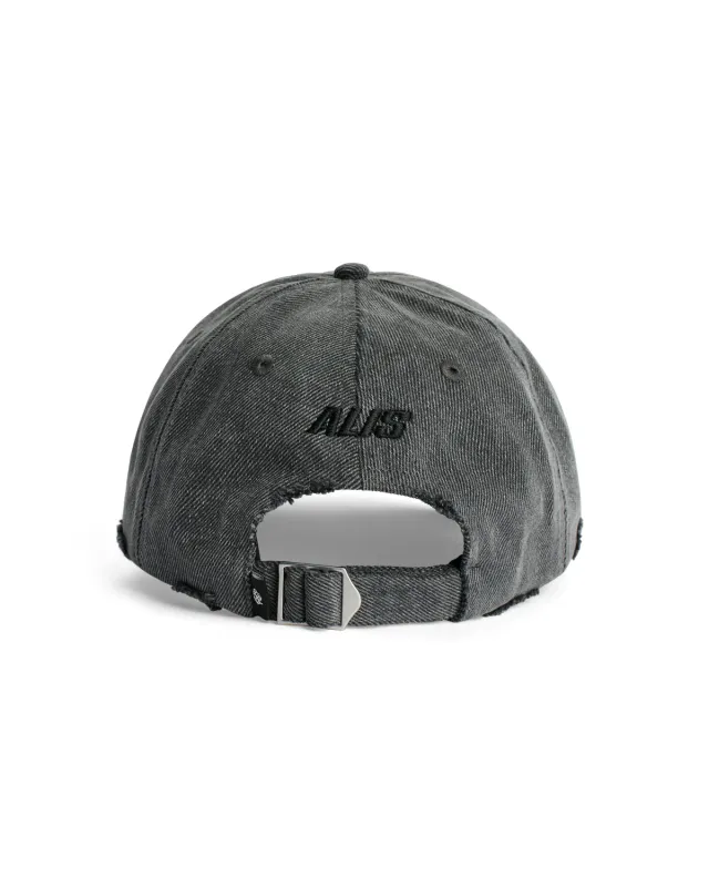 Alis Koston kasket washed grey bomuld