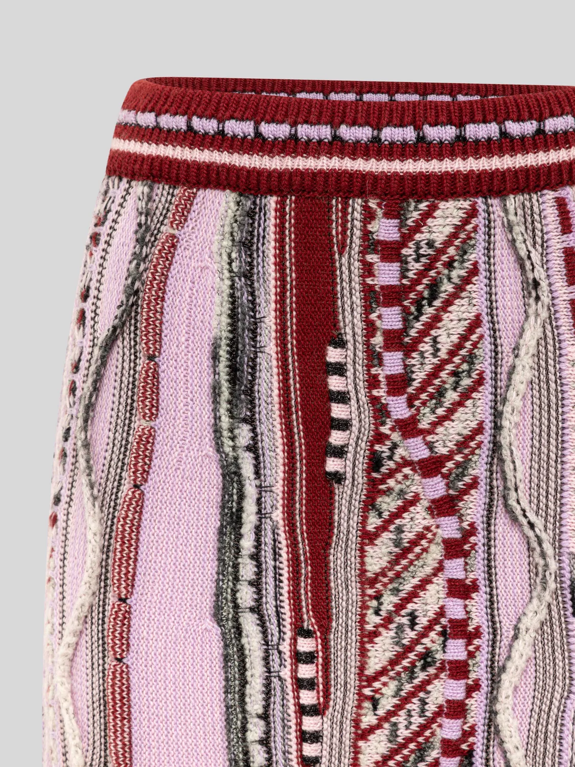 Laneus Jacquard Nederdel Fico Slim Uldmiks