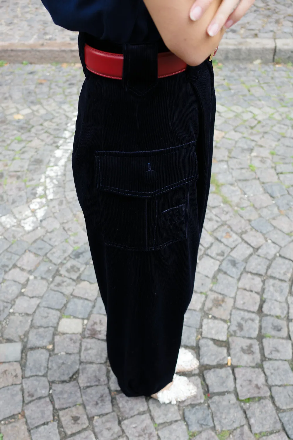 Caro Editions Beatrice bukser Navy Corduroy bomuld