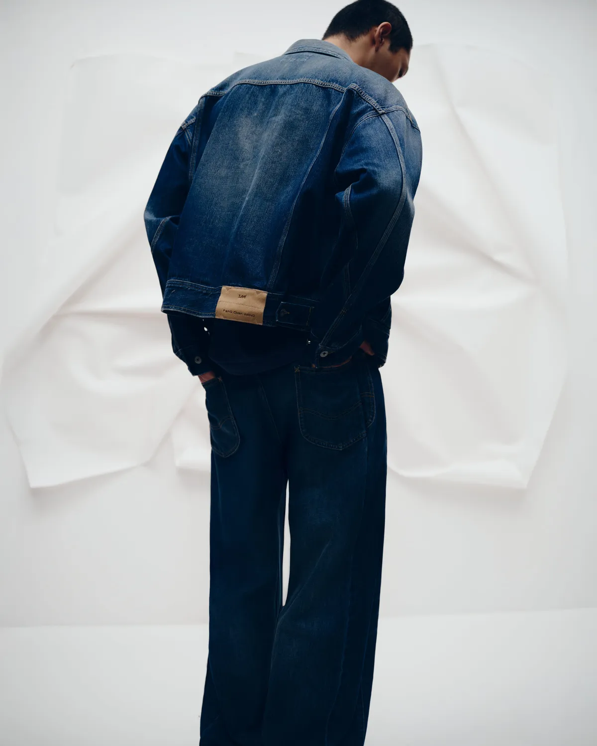 Lee x Feng Chen Wang five-pocket jeans herre blå