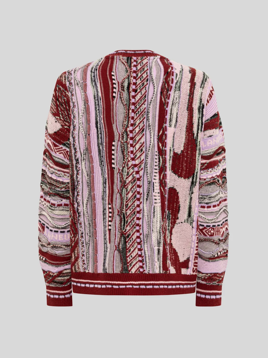 Laneus Boxy Jacquard Cardigan cardigan fico merino