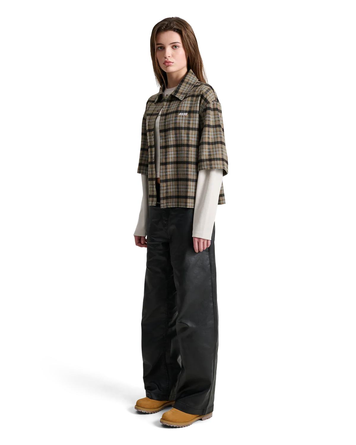 Alis Tody Double Layered skjorte sand blue tartan