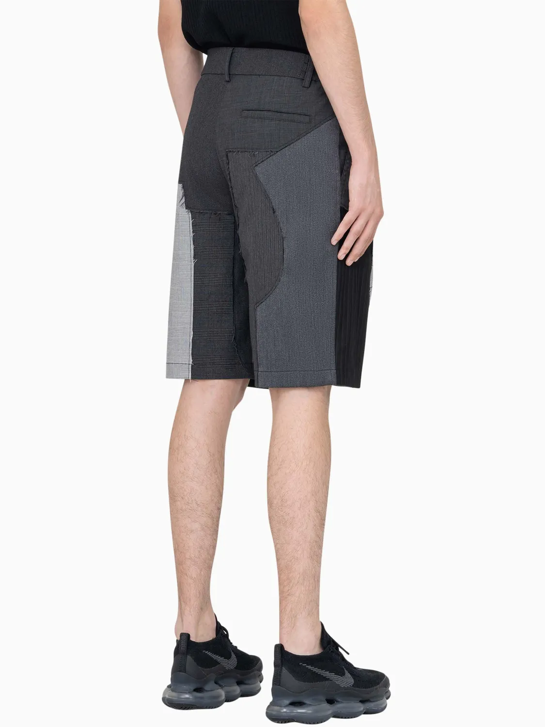 Feng Chen Wang Wool Patchwork shorts uld XS-XL