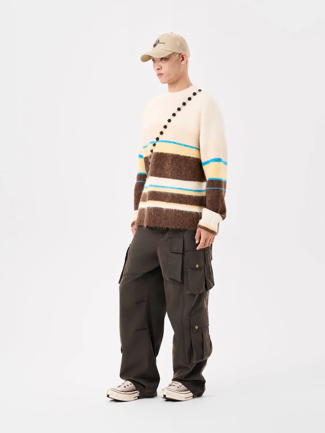 Feng Chen Wang Striped Jacquard striktrøje multicolor