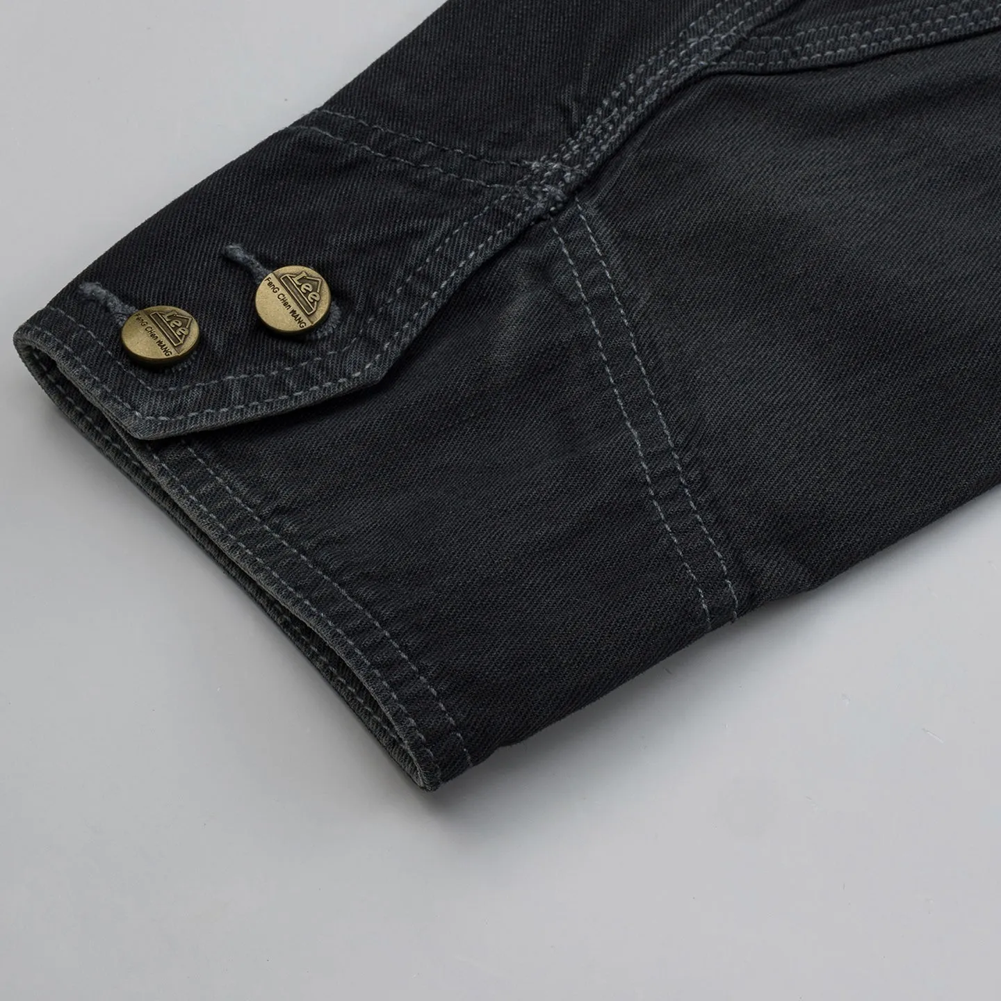 Lee x Feng Chen Wang L/S Denimjakke cropped hickory