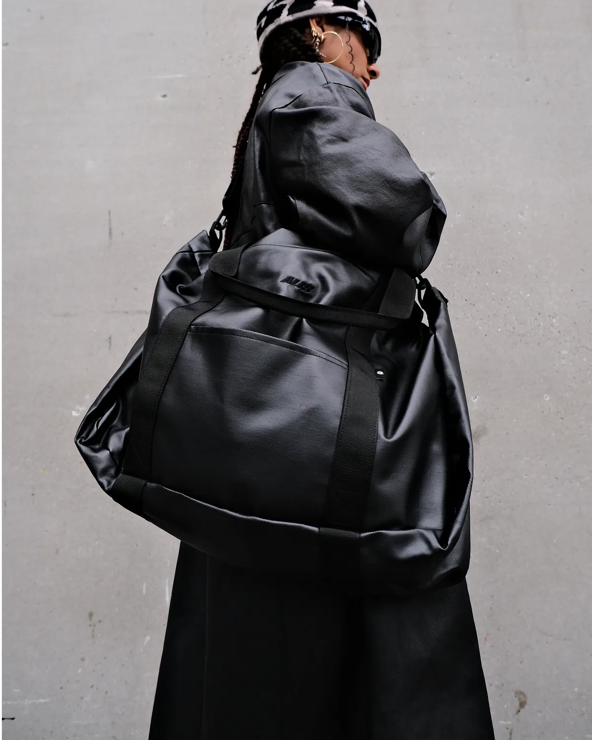 Alis Hawk weekendtaske blank sort – PU