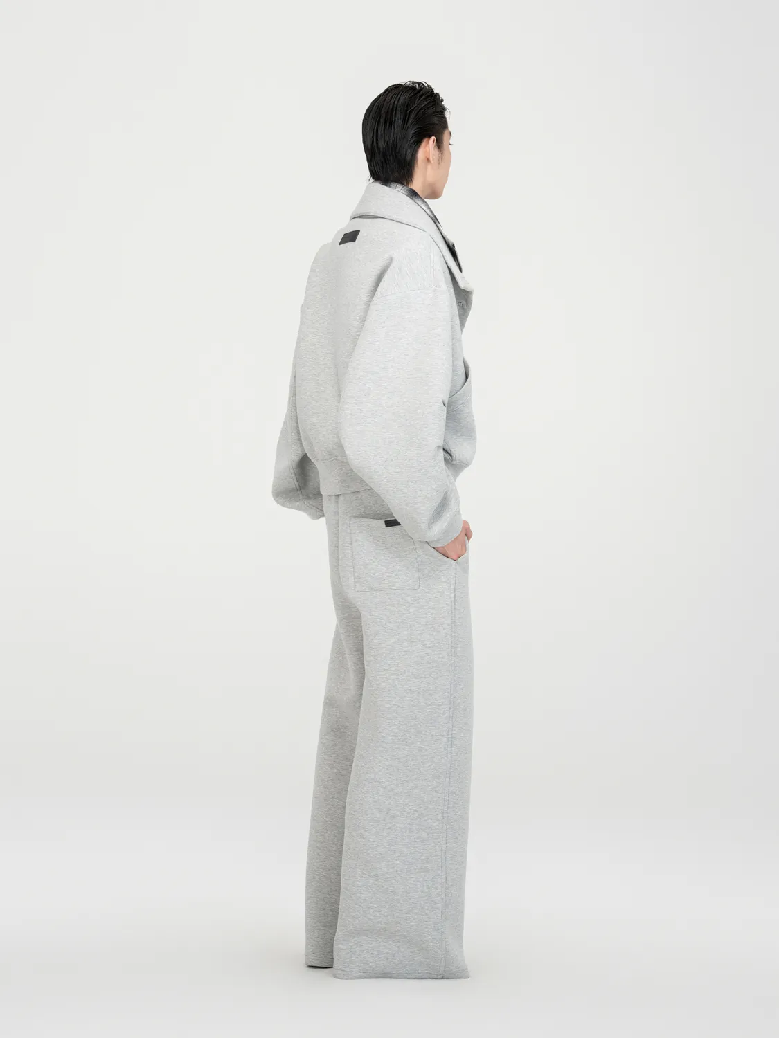 Feng Chen Wang Scuba Knit Jakke Grå 2-i-1 Lagdelt