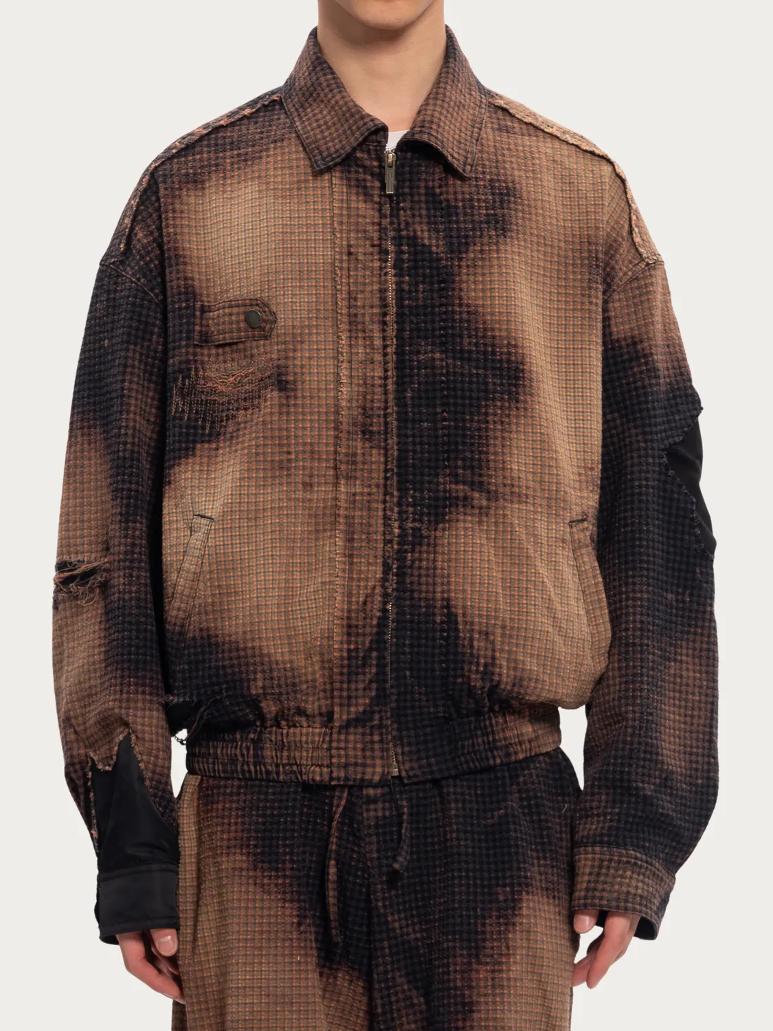 Feng Chen Wang Decayed Check jakke ternet uldlook