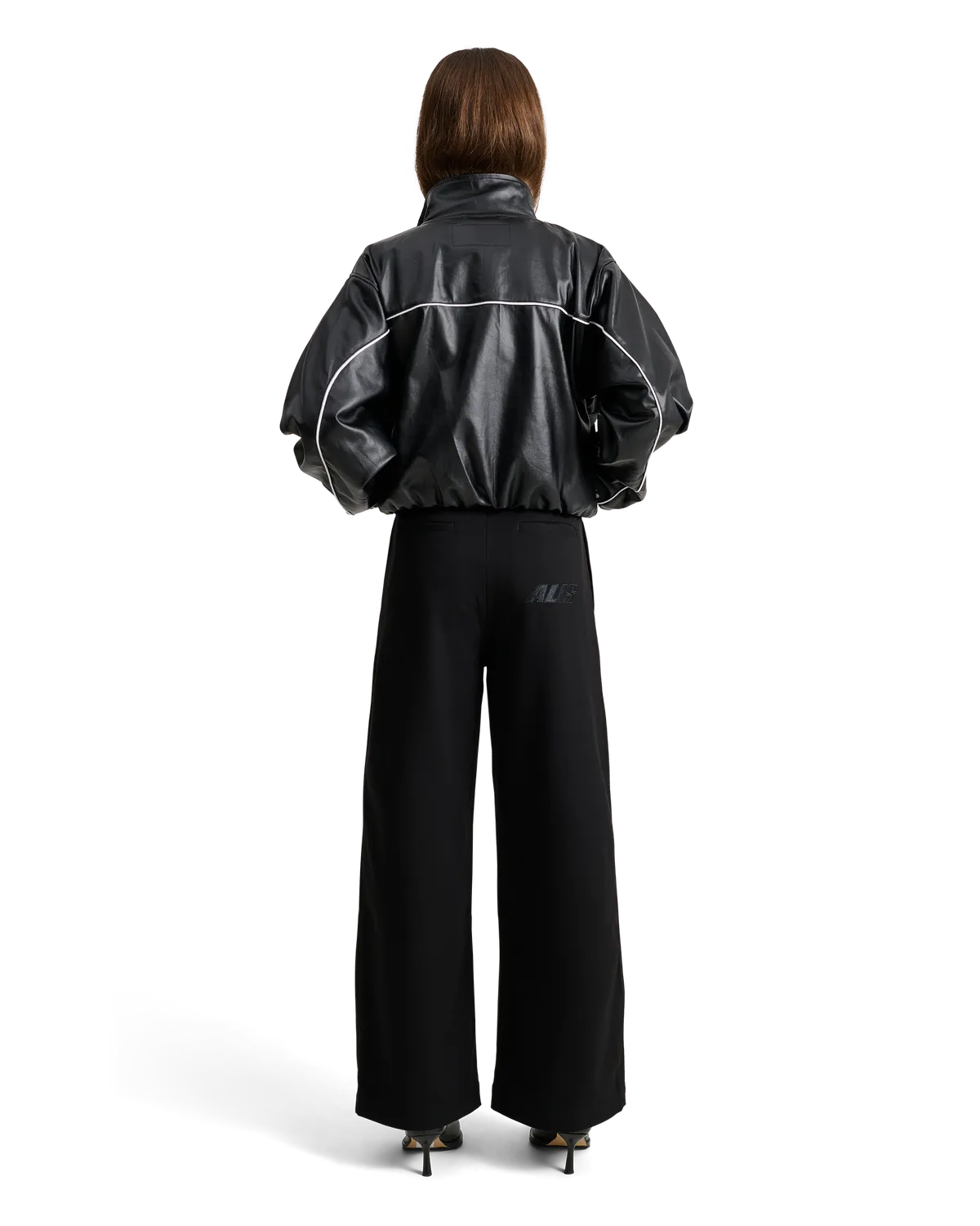 Alis Hristo Tony Fit track top glossy black coated