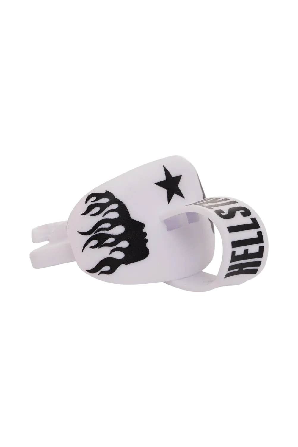 Hellstar Sports mundbeskytter med strop neon grøn OS