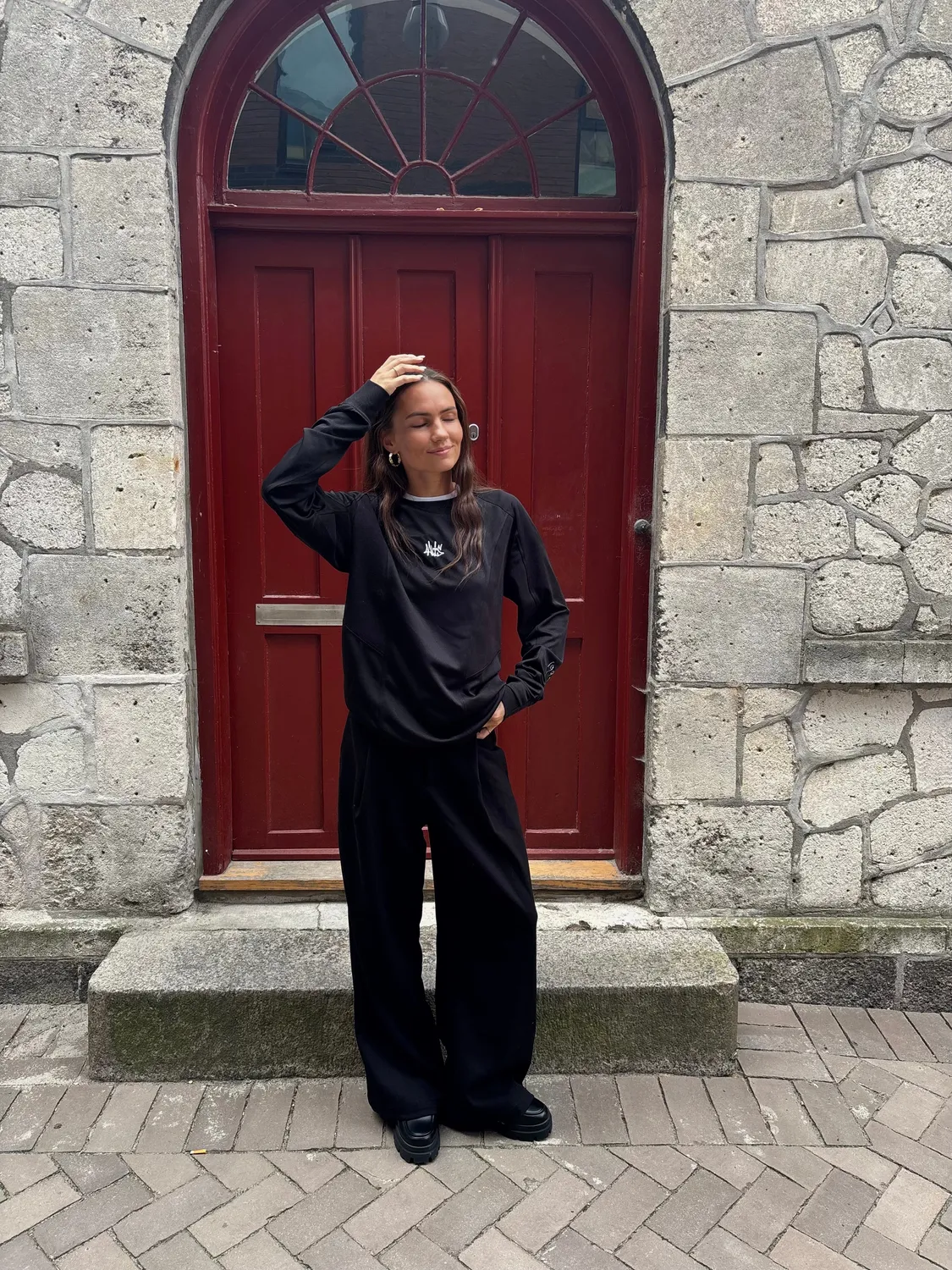 Alis Nikola langærmet trøje black polyester