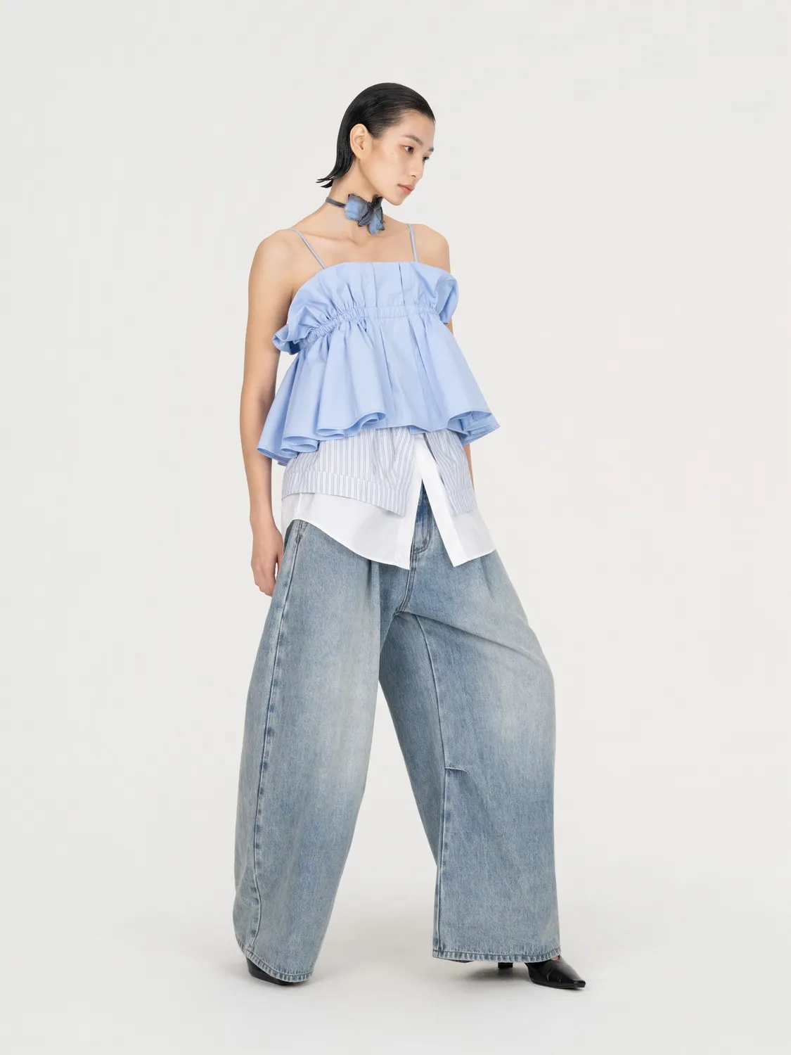Feng Chen Wang Ruffle Camisole stroptop flæse OS