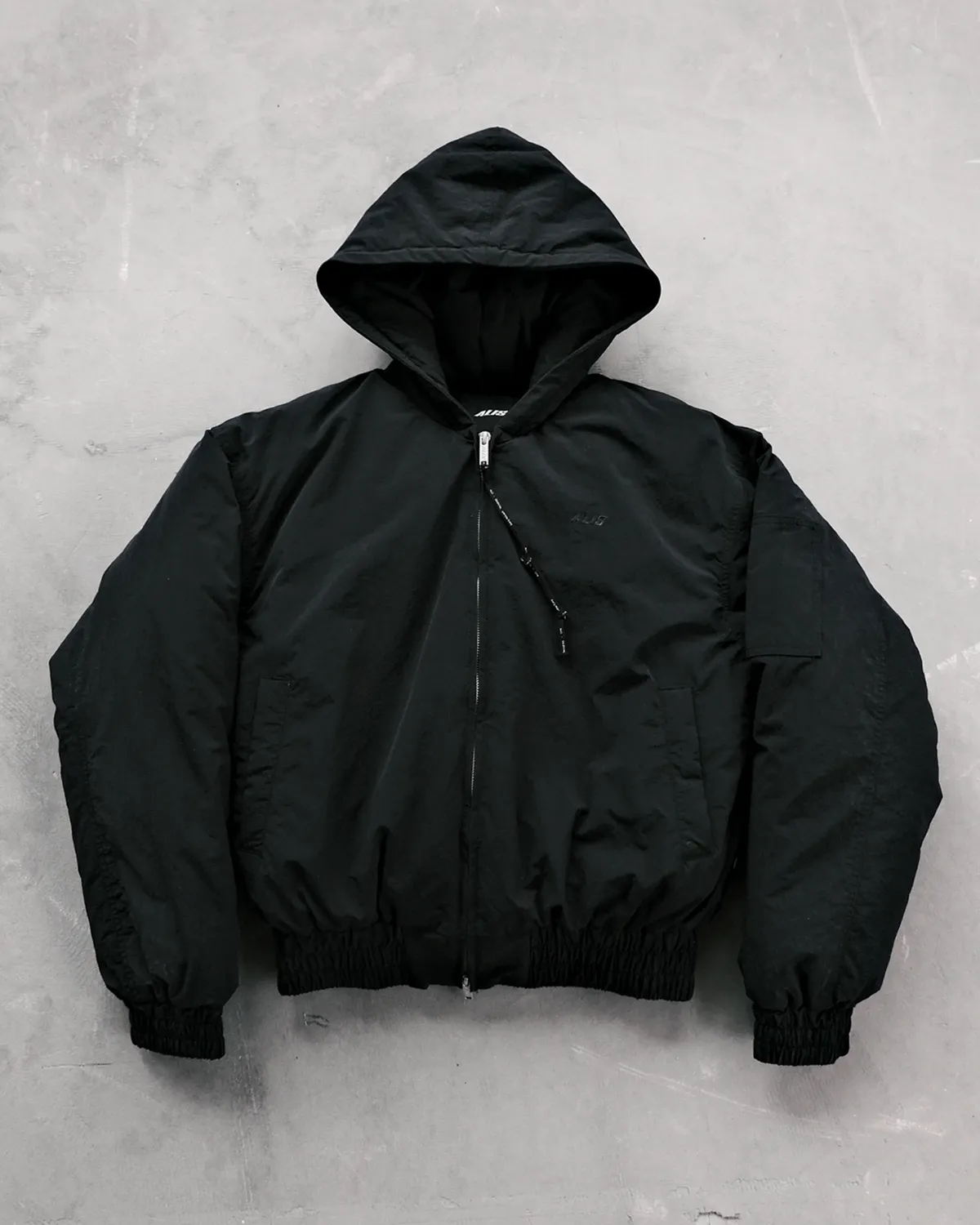 Alis Hoiy Oversized Bomberjakke sort nylon