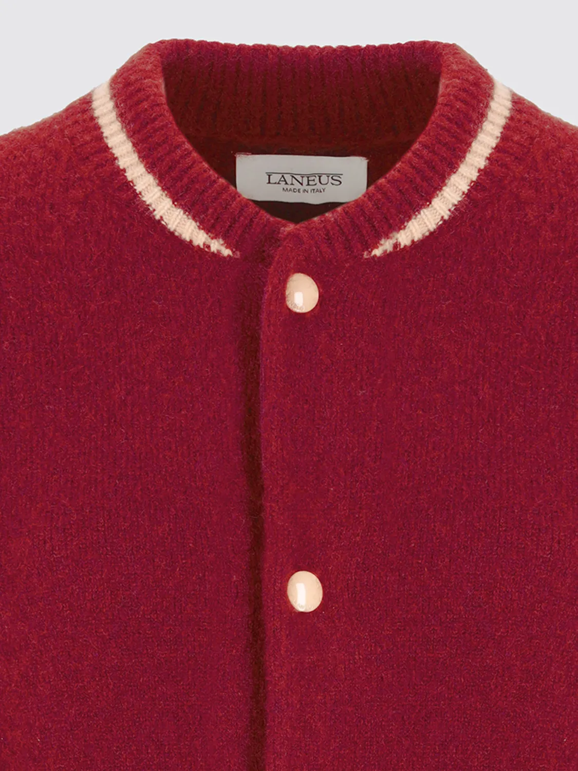 Laneus cashmere bomberjakke sangria silkeblanding