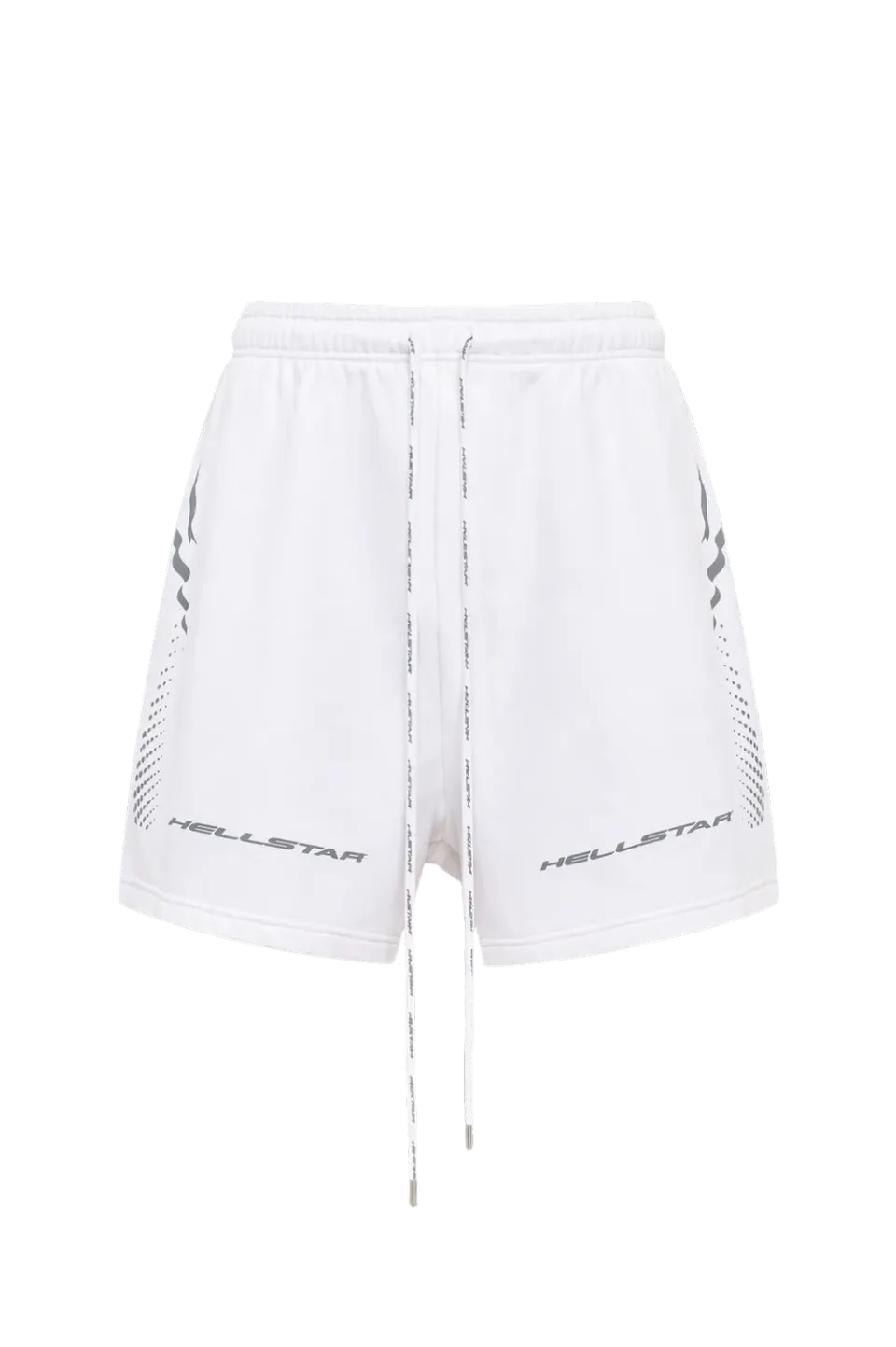 Hellstar Hype Flight sweatshorts hvid flame print