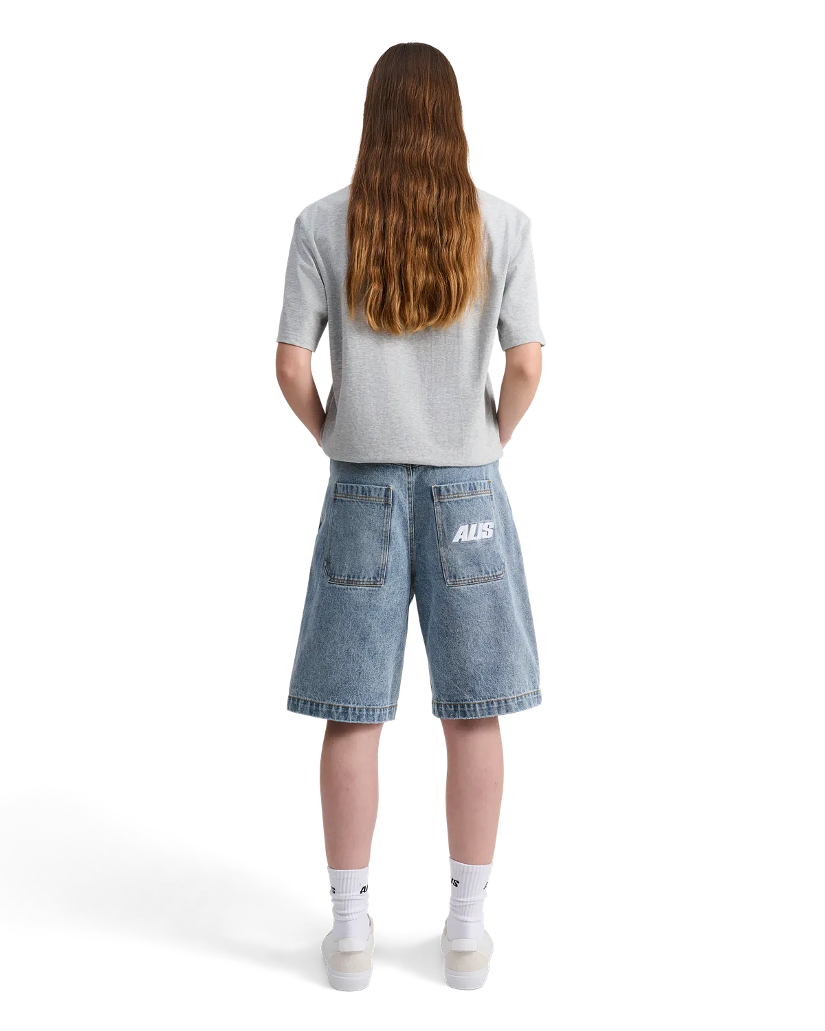 Alis Jeron t-shirt gråmeleret – cropped bomuld