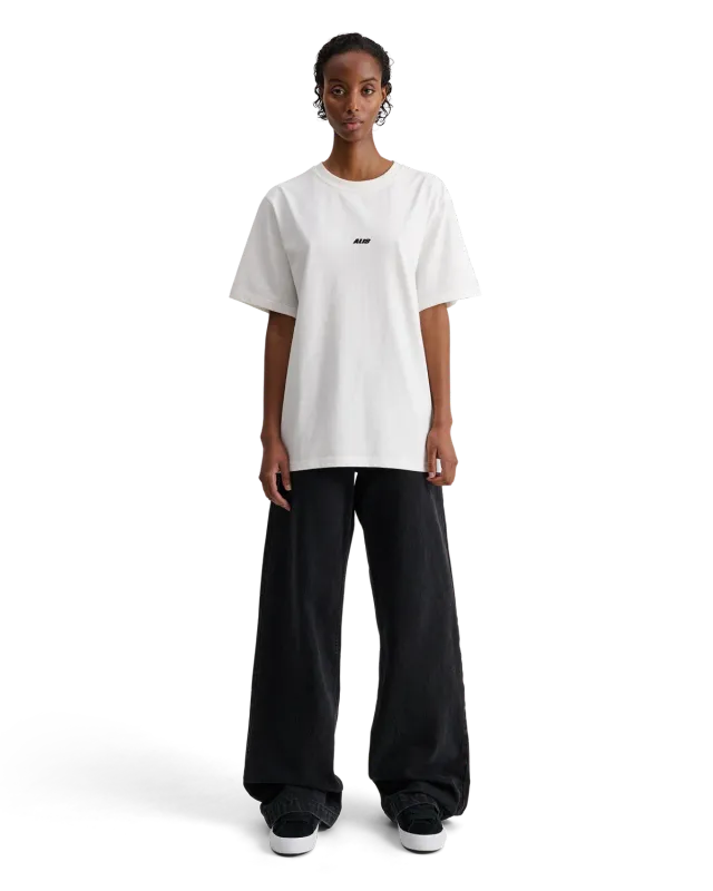 Alis Jeron Essential t-shirt hvid cropped bomuld