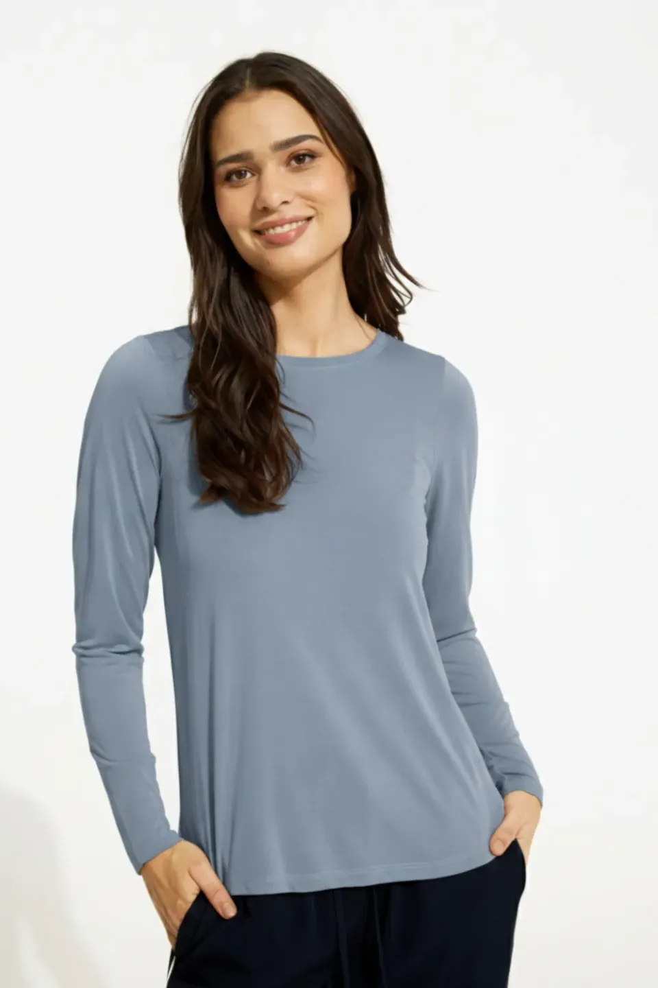 IN FRONT Nina langærmet t-shirt modal