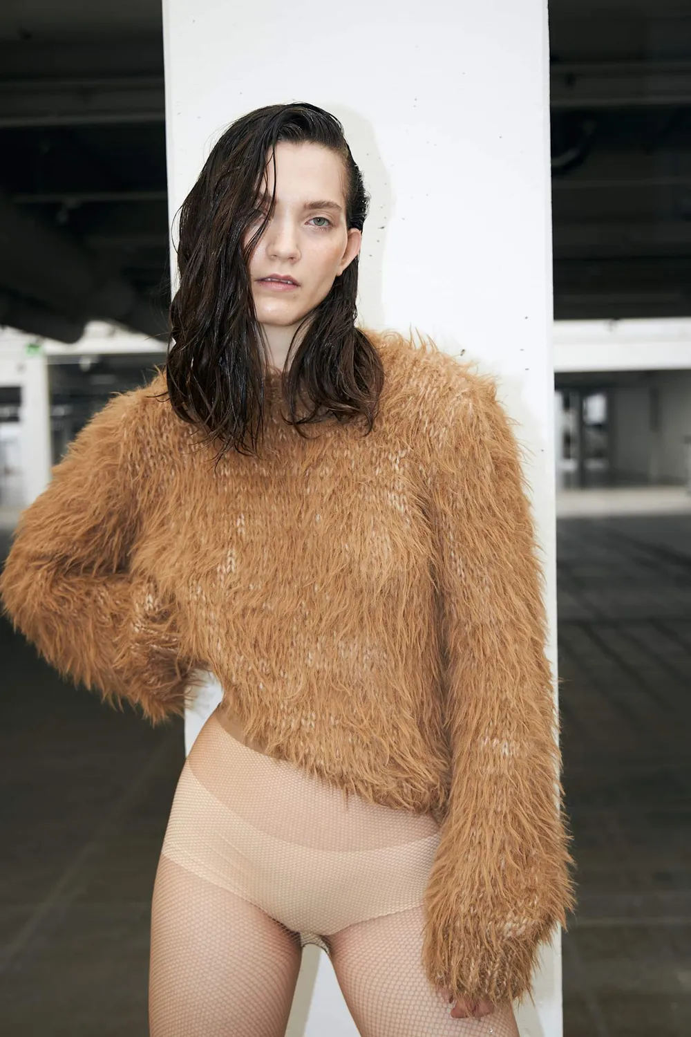 DAWNXDARE Babs sweaterv192 Peat – plys mohair
