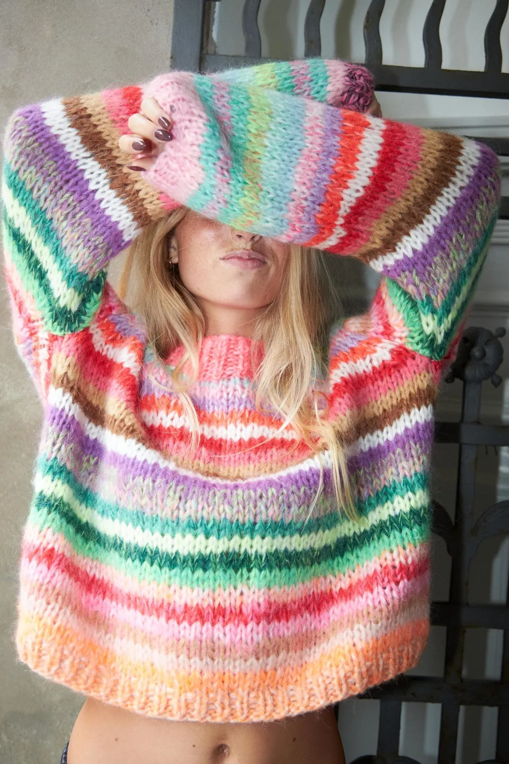 DAWNXDARE Genova striktrøje 900 multi mohair