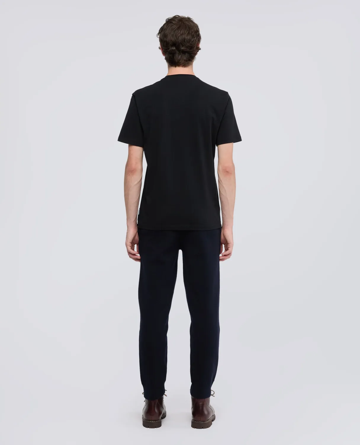 Aspesi T-shirt bomuldsjersey sort slim fit
