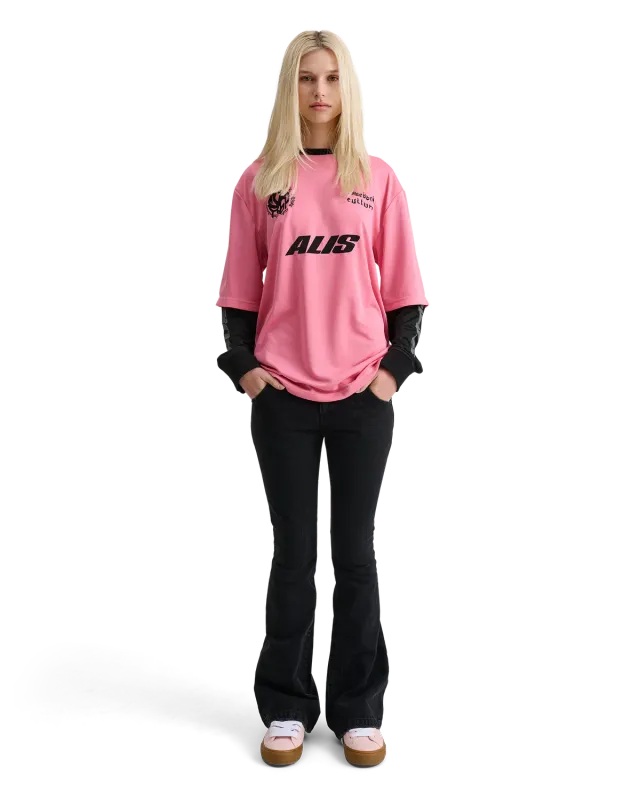 Alis Comeback Club 2-lags trøje Pink Black