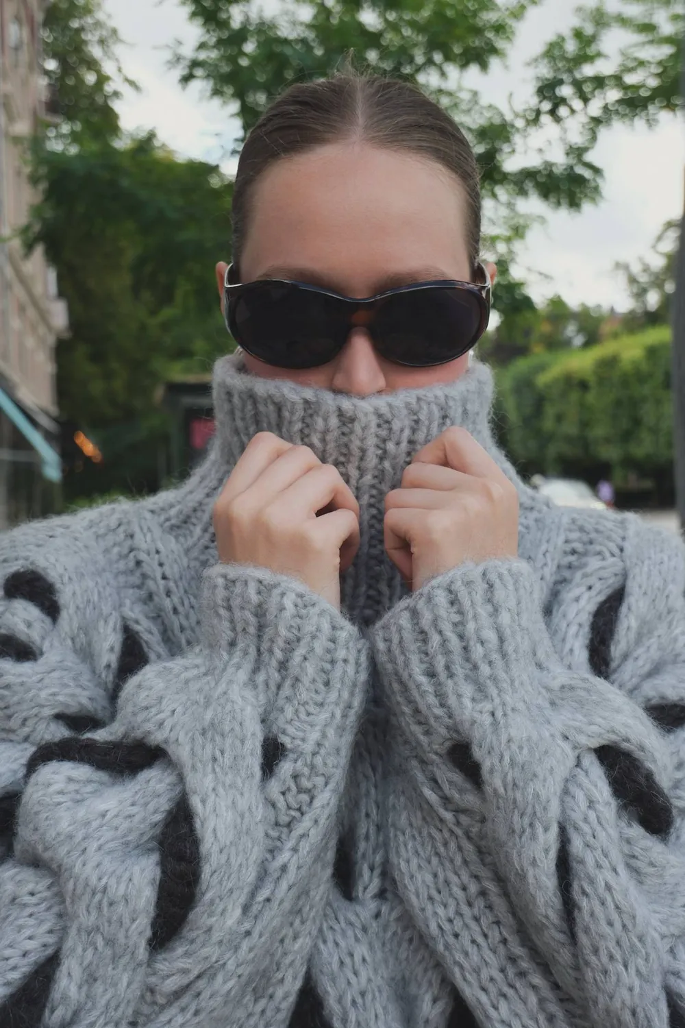 Dawn x Dare Honey strikpullover 190 Cloud snoninger