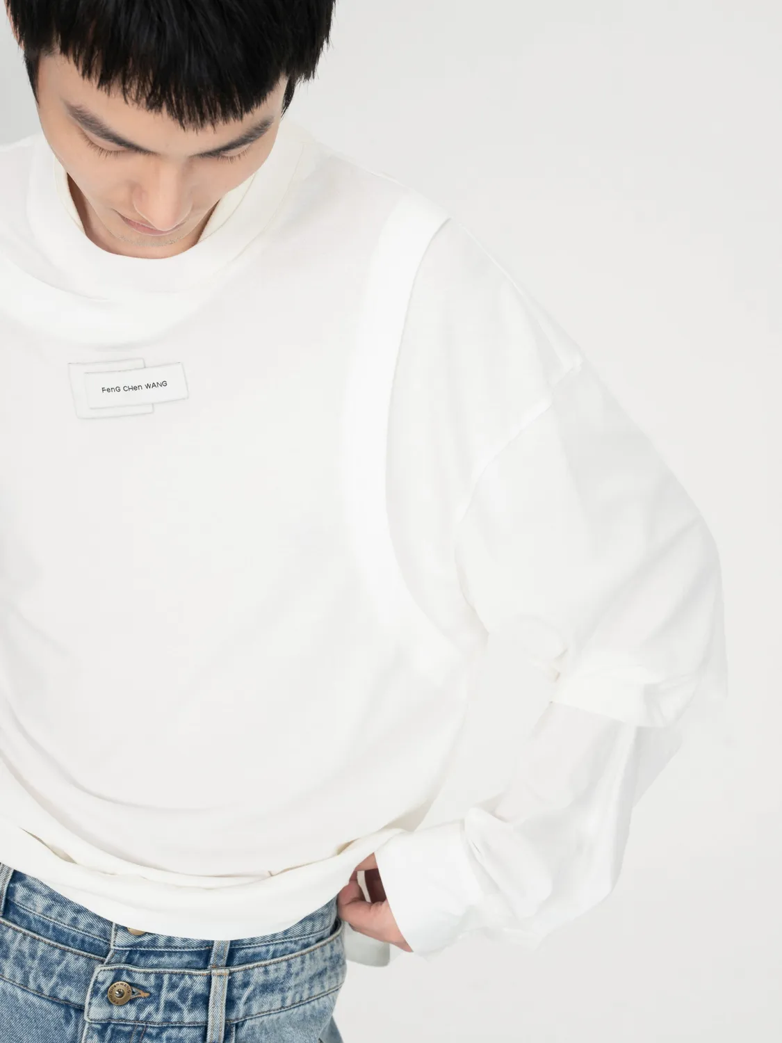 Feng Chen Wang 2 in 1 Long Sleeve t-shirt lagdelt