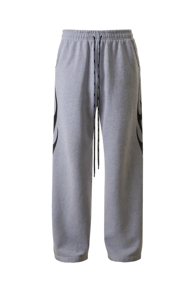 Hellstar Gradient Flame sweatpants grå print